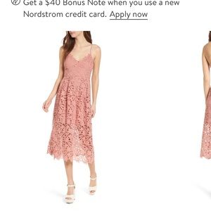 ASTR Nordstrom Lace Midi Dress NWT